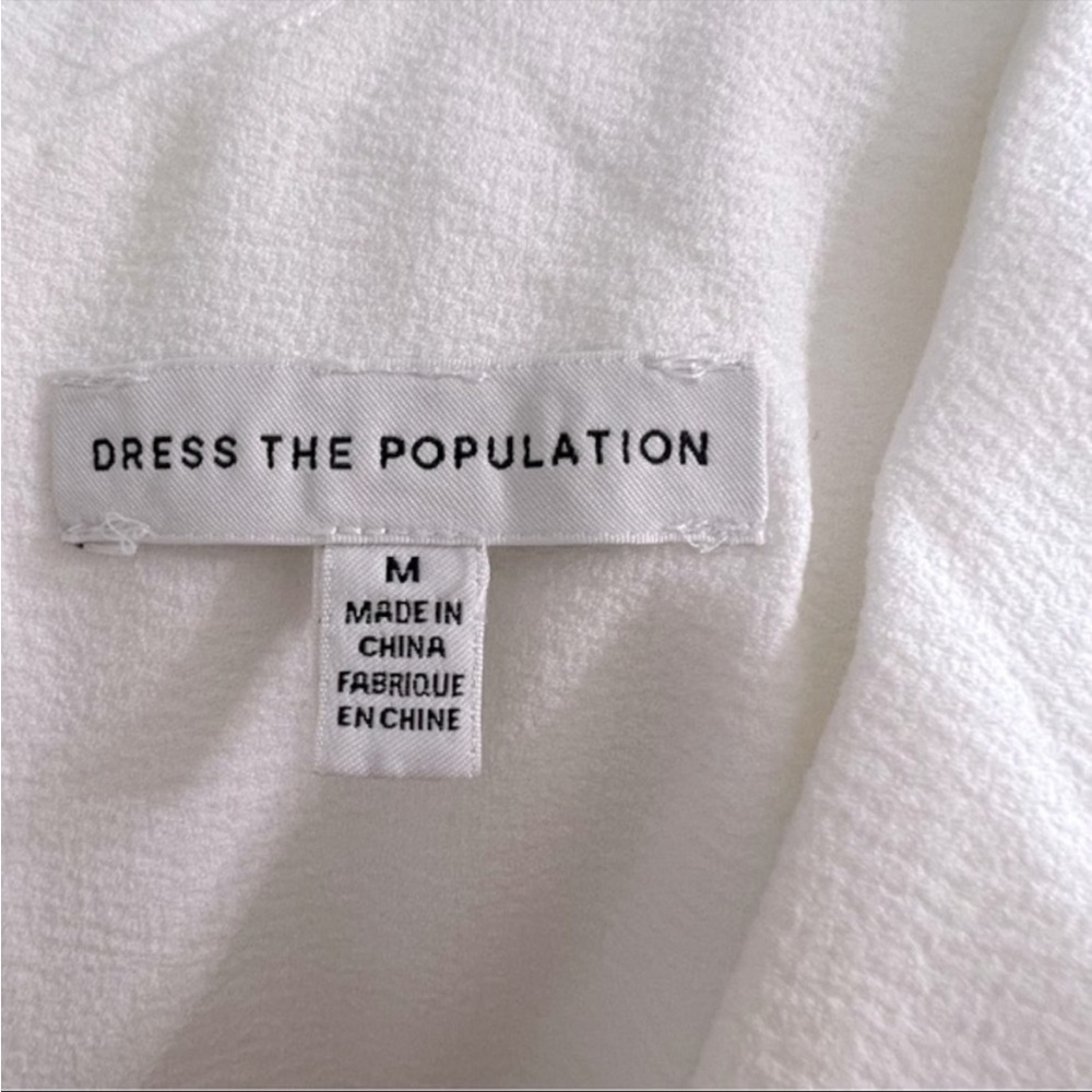 Dress the Population Sandra Gown dress maxi white wedding size medium - Picture 11 of 12